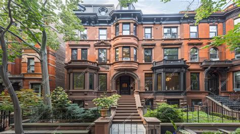 Premium Photo | Historic brownstones with period features AI generated illustration