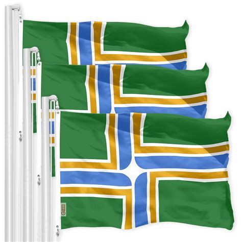 Portland City Flag 3x5FT 3-Pack 150D Printed Polyester By G128 ...