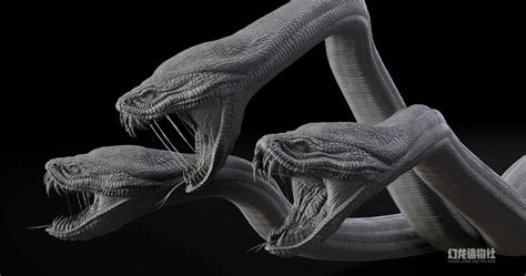 Three Headed Snake Monster