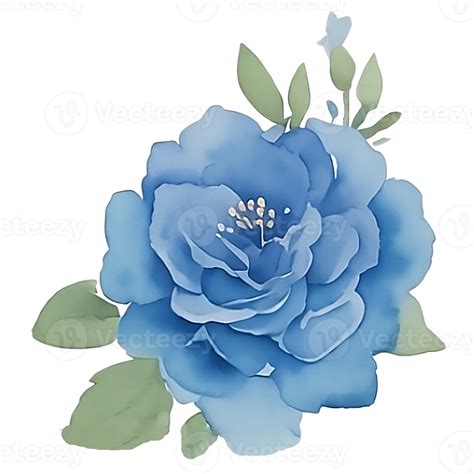 Blue flower clip art 27131935 PNG