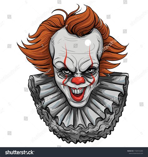 Evil Scary Clowns Drawing