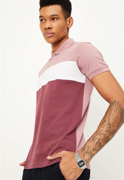 Buy Men Slim Fit Colourblocked Polo T-shirt Online at just Rs. 699.0 ...