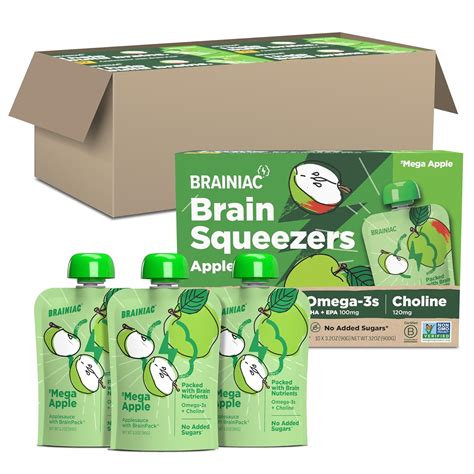 Brainiac Applesauce Mega Apple Pouches with India | Ubuy