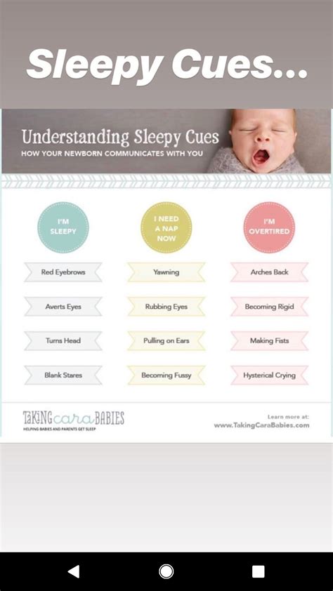 Sleepy Cues - Taking Cara Babies | Baby sleep, Baby routine, Sleep ...