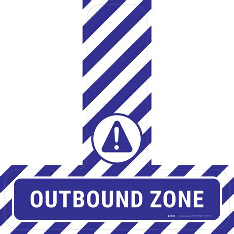 Outbound Zone - Floor Sign T's