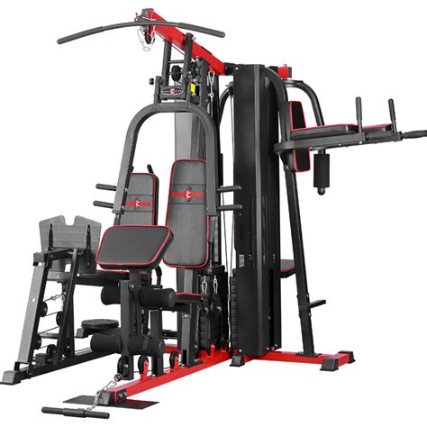 美国汉臣综合训练器家用健身器材多功能健身房八人站组合套装1060-淘宝网