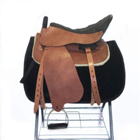 Buy CLBING Horse Saddle Tourists Pommel Horse With Leather Saddle ...