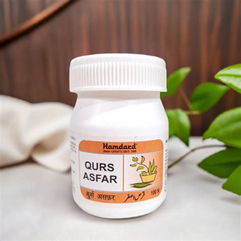 Hamdard Qurs Asfar 100 Tablets (Pack Of 2) – Traditional Herbal Formula ...