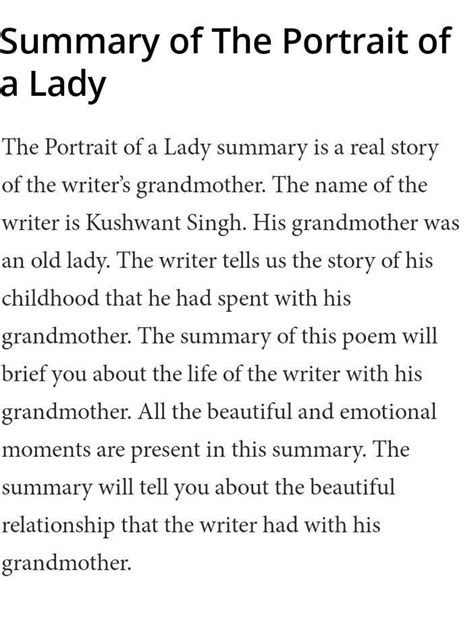 The portrait of a lady summary - Brainly.in