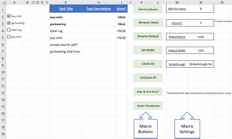 Checkboxes Excel VBA 的图像结果