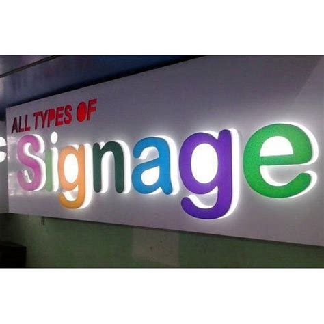 3D Acrylic LED ACP Glow Sign Board Manufacturer | Softberry