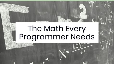 Image result for 2 Hour Video On Math for Programmer
