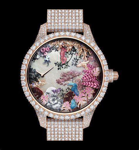 Dior Grand Soir Automate Jardin Rêvé N°5 Ø 38 MM, White Gold, Pink Gold ...