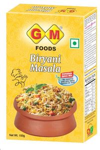 GM FOODS Biryani Masala 100 Gram ( Pack Of 2 ) Price in India - Buy GM ...