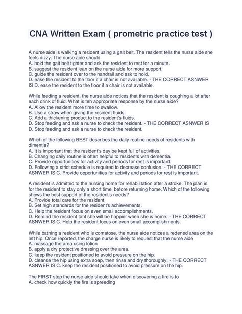 Prometric CNA Written Test 的图像结果