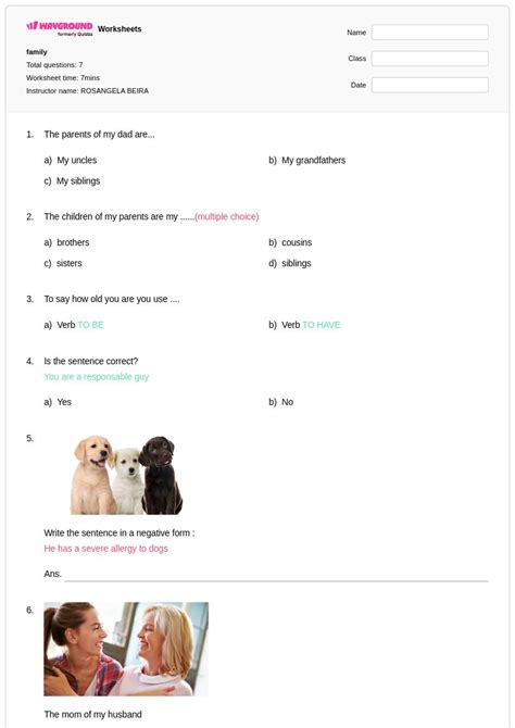 50+ ASL Family Signs worksheets for Class 1 on Wayground | Free & Printable