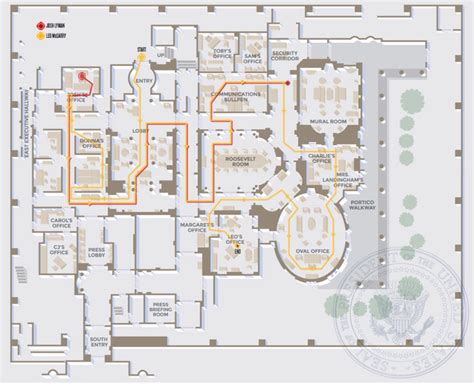 Layout White House West Wing