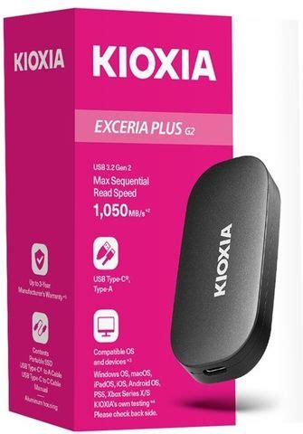 kioxia Exceria G2 Portable 1 TB External Solid State Drive (SSD ...