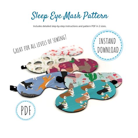Eye Mask Sewing Pattern 的图像结果