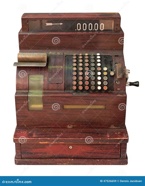 Antique Crank-operated Cash Register Stock Photography | CartoonDealer ...