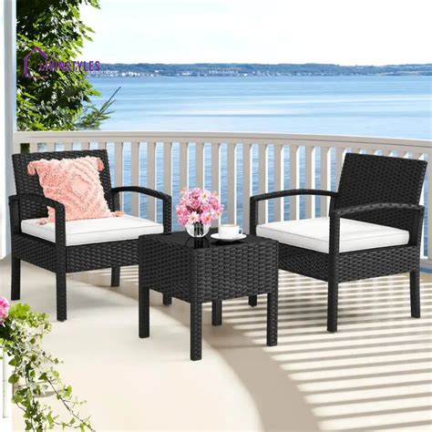 Ignacio Outdoor Patio Seating Set 2 Chairs and 1 Table Set – LivIn Styles