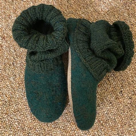 Felted Wool Slippers Pattern 的图像结果