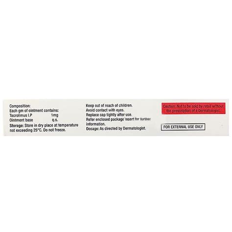 Mylimus 0.1% Ointment 10 gm Price, Uses, Side Effects, Composition ...