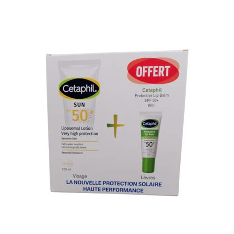 PACK CETAPHIL SUN LOTION LIPOSOMAL 100ML+PROT LIP BALM SPF50+