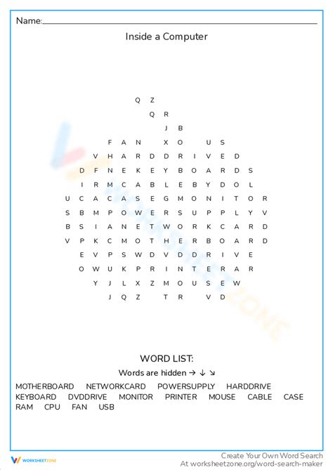 Find Hidden Computer Worksheet 的图像结果