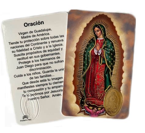Oración a La Virgen De Guadalupe - Etsy