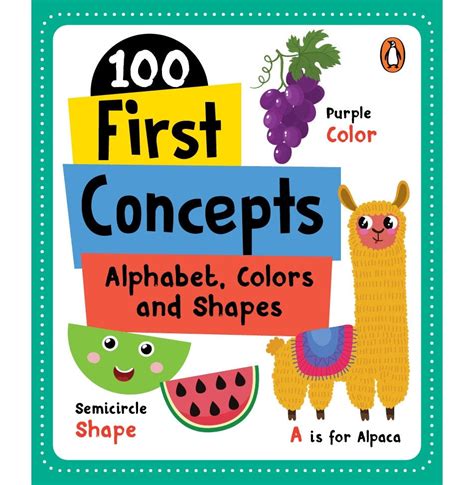 100 First Concepts: Alphabet, Shapes And Colors - Hardback - Early ...
