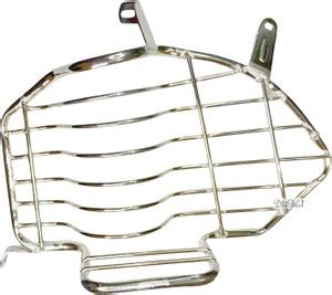 MJAuto Bike Side Saree Guard with Foot Rest Chrome Compatible with ...