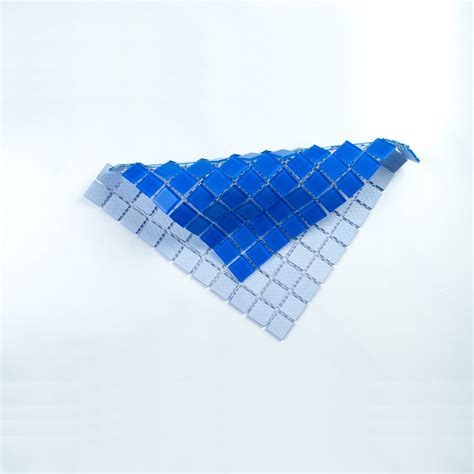 Buy WS Tiles - Crystals Blue 12 in. x 12 in. Square Glass Mosaic Wall ...
