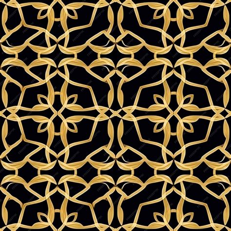Premium AI Image | Black and gold Tiles Ai Generated