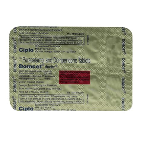 Domcet Tablet | Uses, Side Effects, Price | Apollo Pharmacy
