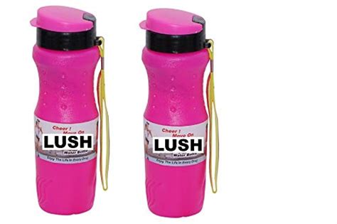 LUSH Combo of 750ML Pink Black Water Bottle : Amazon.in: Home & Kitchen