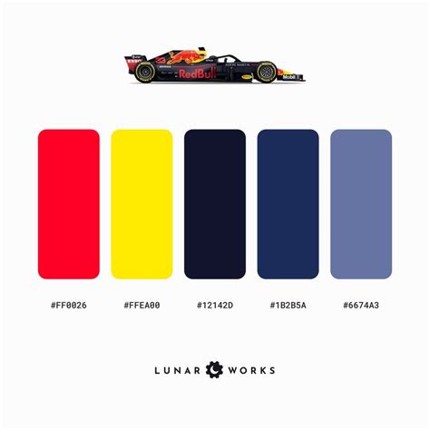 Image result for Red Bull F1 Color Code