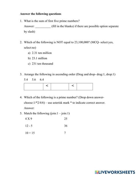Image result for Live Worksheet Tutorial