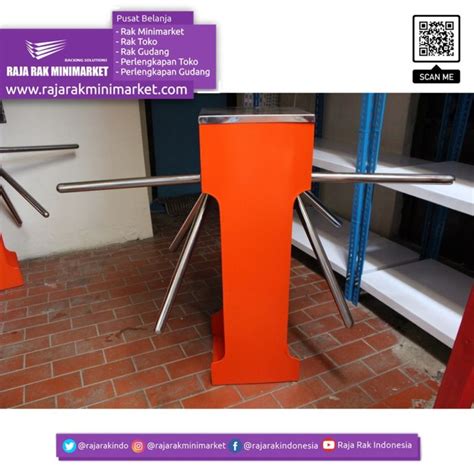 PINTU PUTAR SUPERMARKET (Supermarket Gate Turnstiles) Tipe Box Double ...