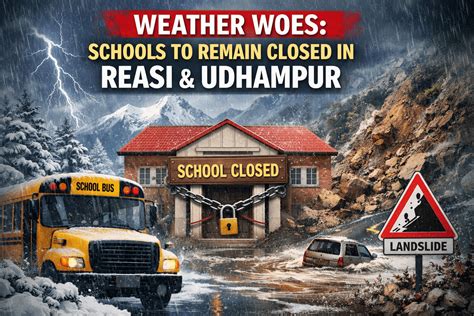 Weather Woes: Schools to Remain Closed in Reasi & Udhampur | JKUpdates - Govt Private Jobs ...