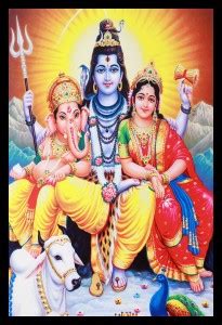 IVOKE Beautiful Decorative Shiv Ji Family Art Wall Decor Painting ...