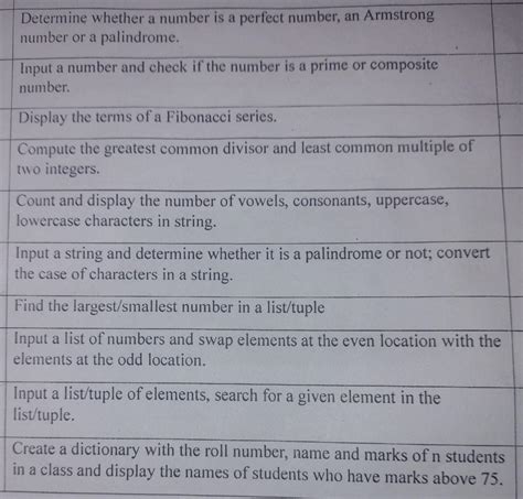 q1. Determine whether a number is a perfect number, an Armstrong number ...