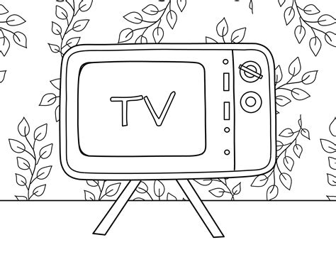 Television Coloring Pages