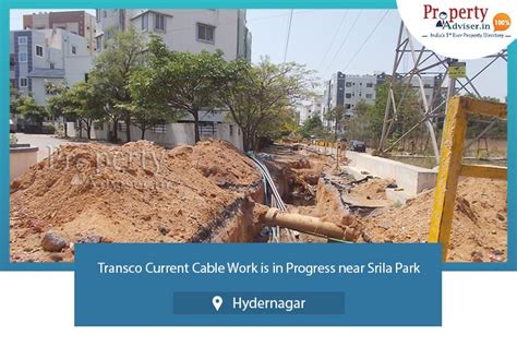 Transco Current Cable Work Is in Progress near Srila Park at Hydernagar