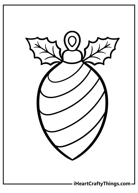 Christmas Balls Coloring Pages - Coloring Nation