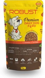 ROBUST Premium Daily Dog Food Chicken, Fish 1 kg Dry New Born, Young ...