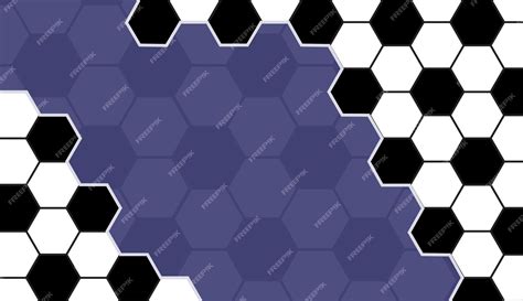 Premium Vector | Soccer ball on blue background football net pattern ...