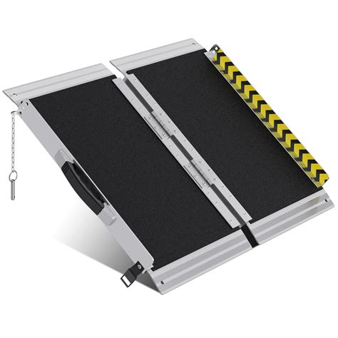 Amazon.com: WHALEMOTOR Portable Wheelchair Ramp 2FT, Anti-Slip Aluminum Folding Portable Ramp ...