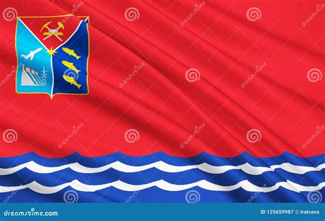 Flag of Magadan Oblast, Russian Federation Stock Image - Image of ...
