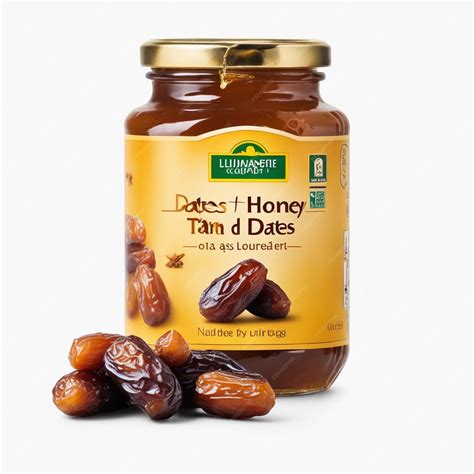 Premium Photo | Dates and Honey White Background Photography